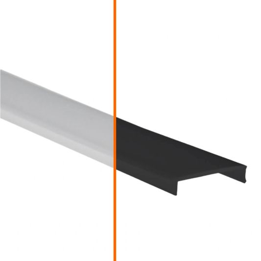 Afdekkap voor breed ledprofiel opbouw laag 1-4 meter