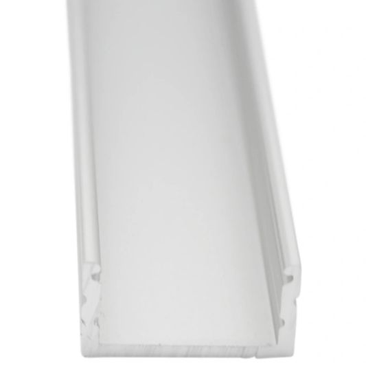 Led profiel 1 meter opbouw breed 19 mm rechte afdekkap