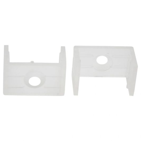 Led profiel 1 meter opbouw breed 19 mm rechte afdekkap