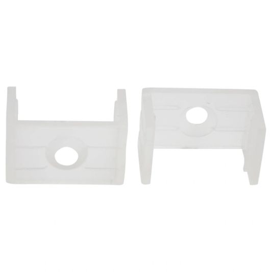 Led profiel 1 meter opbouw breed 19 mm ronde afdekkap