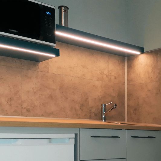 Led profiel 2 meter opbouw laag 8 mm slim line