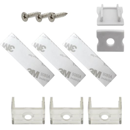 Led profiel 3 meter opbouw breed hoog 20 mm