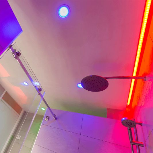 Led profiel 3 meter opbouw breed laag 10 mm