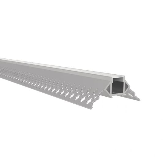 Led tegel profiel / led stuc profiel buitenhoek smal 3 meter