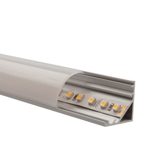 Ledstrip profiel hoek Slim line - compleet met afdekkap 3 meter