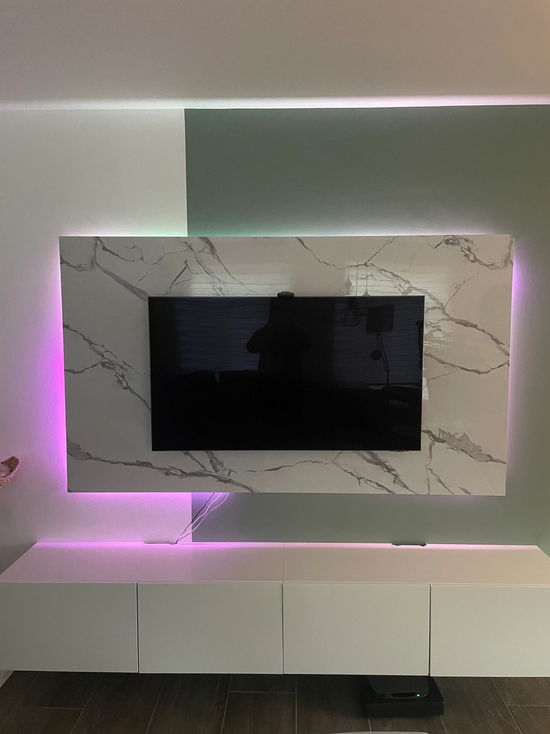 Aluminium ledstrip profiel zwart opbouw 3M - 15 mm hoog - compleet met afdekkap